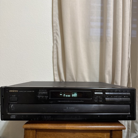 ONKYO DX-C110 6 Disc Compact Disc Changer Player R1‎ Tested No Remote WORKS
